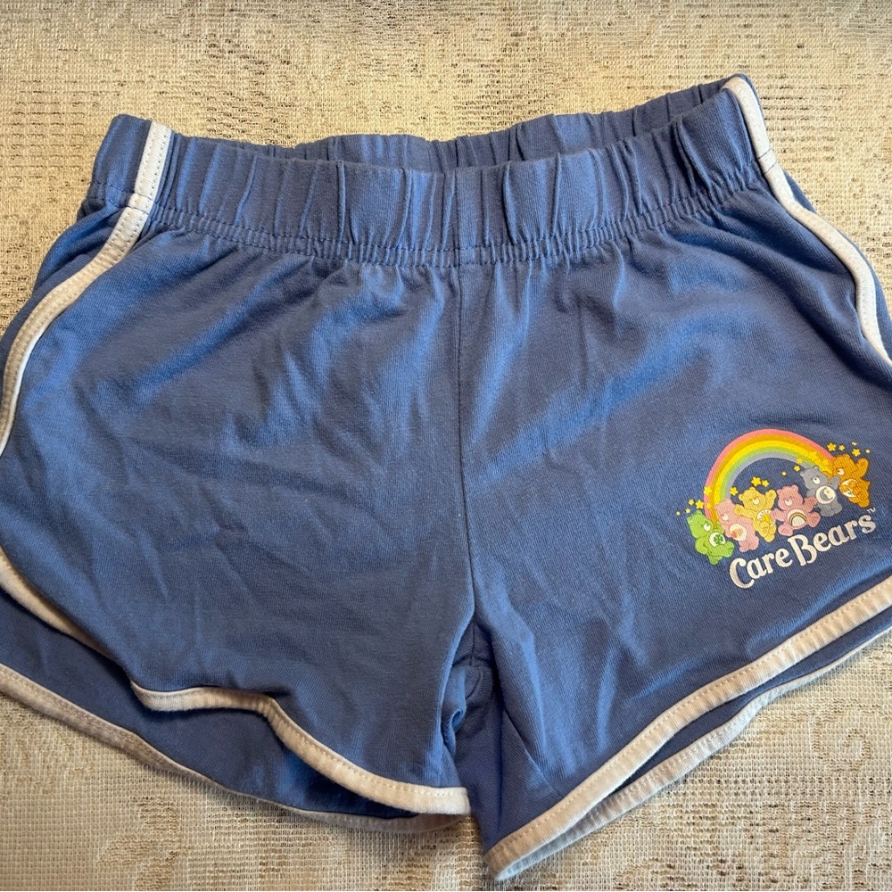 5 for $25 - Care Bears Kids Shorts in Blue with Rainbow Design